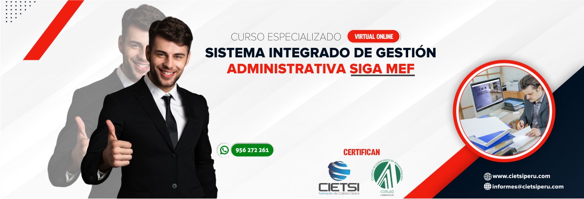 curso especializado sistema integrado de gestiOn administrativa siga mef 2021